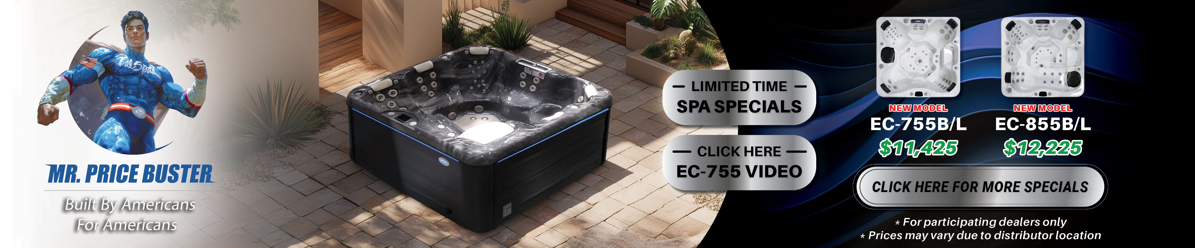 Calspas hot tub being used in a family setting - Oceanview