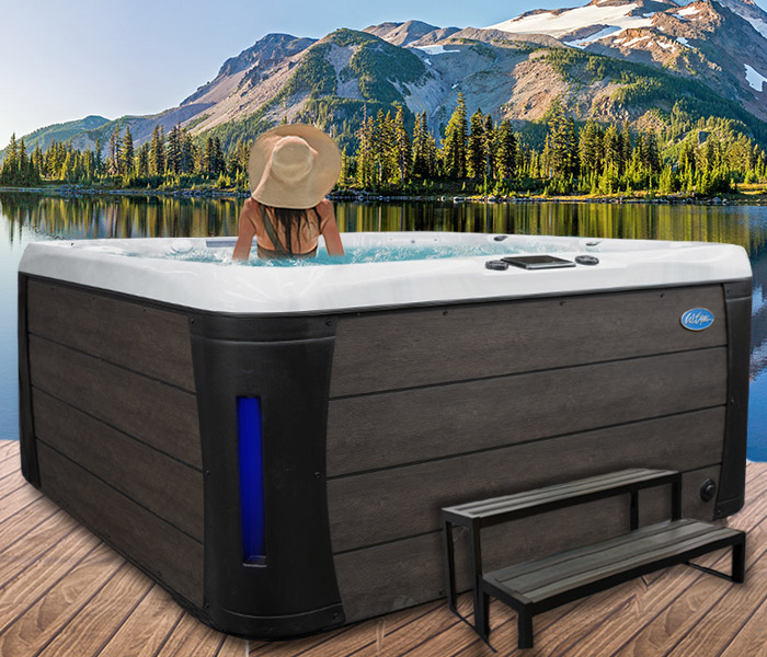 Calspas hot tub being used in a family setting - hot tubs spas for sale Oceanview